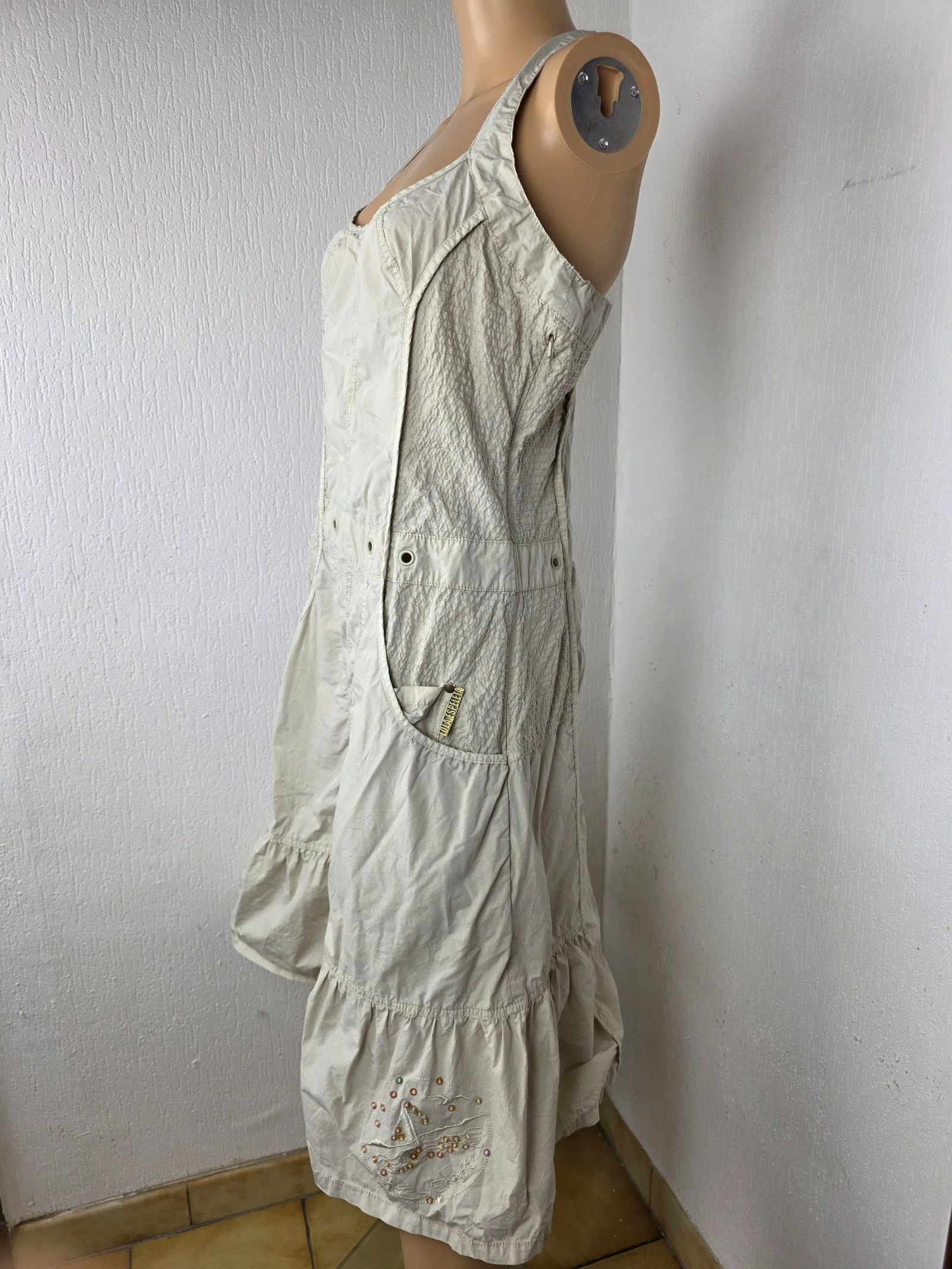 Vestido safari cottagecore fairycore estético con lentejuelas vintage y2k talla 38/40 – photo 7